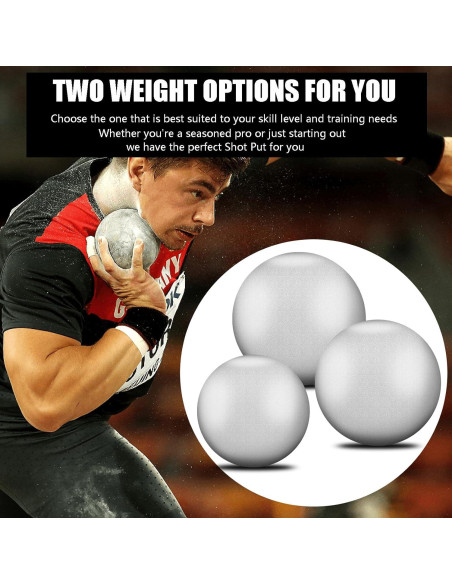 Bala de Lanzamiento de Peso Hierro PLAYGOGYM 3kg y 4kg 2 Pcs