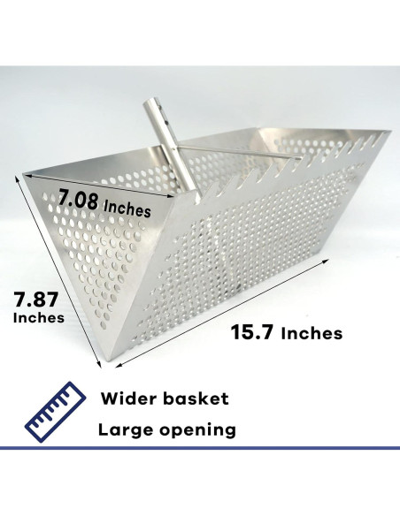 Rastrillo de Arena Comfornia 55" Acero Inoxidable Plegable