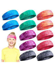 Diademas Deportivas Jerify 12 Piezas para Niñas Absorbentes