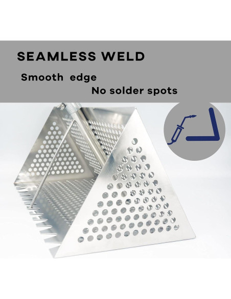 Rastrillo de Arena Comfornia 55" Acero Inoxidable Plegable