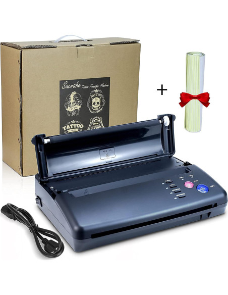 Máquina Copiadora Tatuajes Sacnahe con 20 Papeles A4