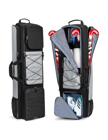 Mochila de Hockey de Campo GOBUROS con 4 Palos y Compartimentos
