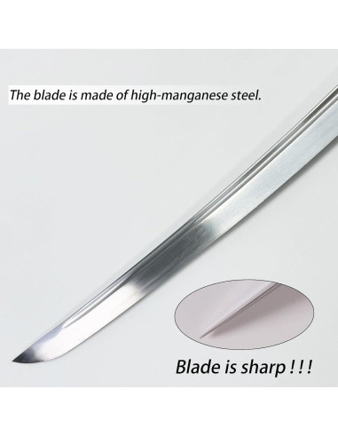 Espada Katana Táctica EVA-FRIEREN 101 cm Acero Carbono 1060