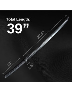 E-BOGU Kit de Espadas de Entrenamiento Polipropileno 99 cm y 60 cm 2