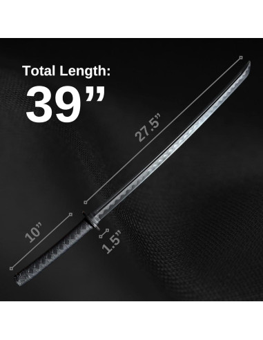 E-BOGU Kit de Espadas de Entrenamiento Polipropileno 99 cm y 60 cm
