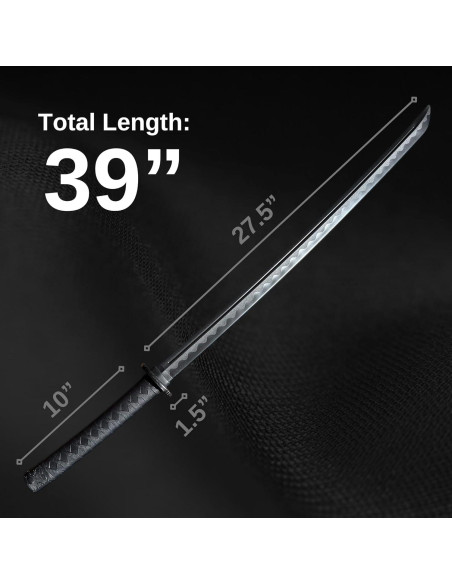 E-BOGU Kit de Espadas de Entrenamiento Polipropileno 99 cm y 60 cm