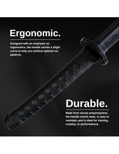 E-BOGU Kit de Espadas de Entrenamiento Polipropileno 99 cm y 60 cm