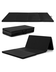 Colchoneta de Gimnasia GYMAX 1.22x2.44m Plegable Impermeable