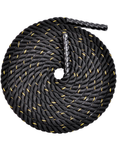 Cuerda de Batalla Fitvids 1.5" x 9.14m Poliester Dacron Negra