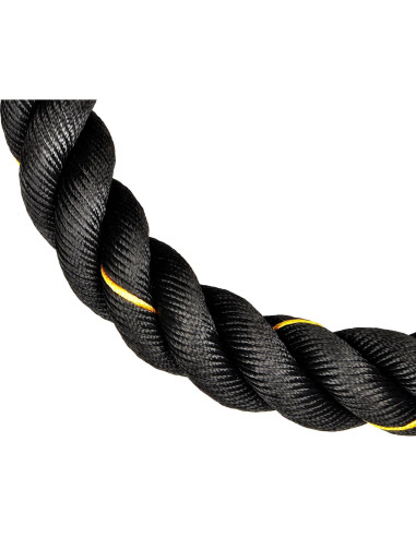 Cuerda de Batalla Fitvids 1.5" x 9.14m Poliester Dacron Negra