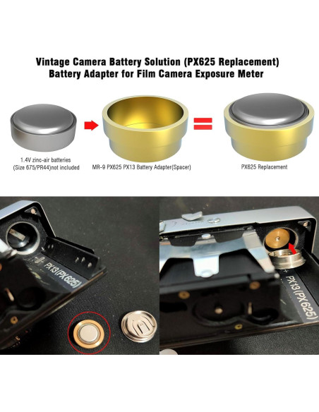 Adaptador de Batería F1TP para Cámaras Vintage MR-9 PX625