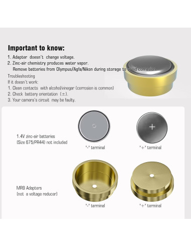 Adaptador de Batería F1TP para Cámaras Vintage MR-9 PX625