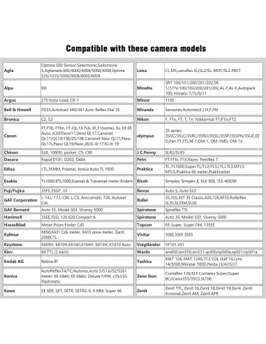 Adaptador de Batería F1TP para Cámaras Vintage MR-9 PX625
