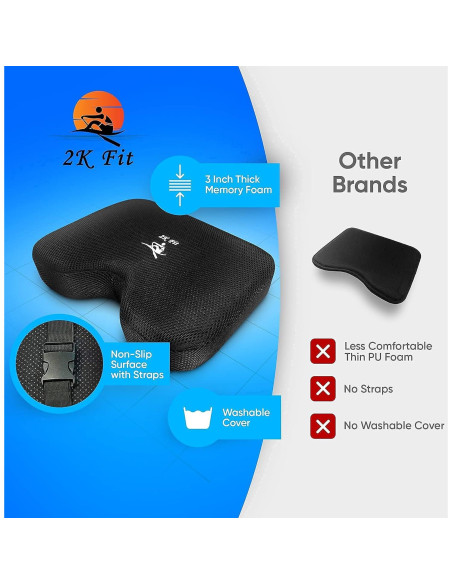 Cojín de Asiento para Máquina de Remo 2K Fit Modelo 2 con Espuma de Memoria