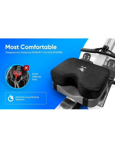 Cojín de Asiento para Máquina de Remo 2K Fit Modelo 2 con Espuma de Memoria