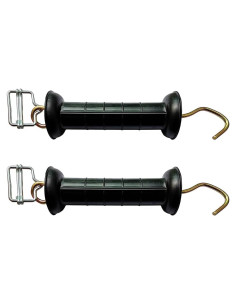 Mango de Puerta de Cerca Eléctrica Q'mark 2 Pack Negro 25.4x5.8cm