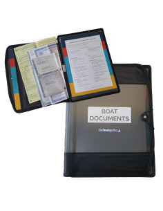 Organizador de Documentos para Barcos The Boat Galley Gris A4