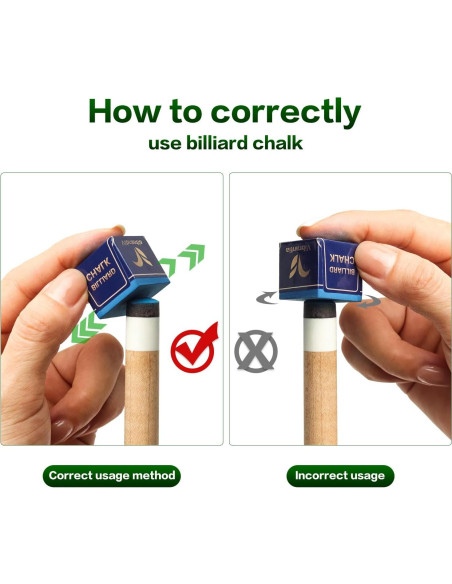 Tiza de Billar VIBRANTIA VB-12, 12 Cubos Azul, Bajo Polvo