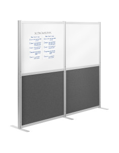 Divisor de Oficina VIVO 2 Paneles PET Pizarra Blanca 167.6 cm