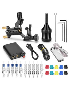 Kit de Tatuaje ATOMUS con Máquina, Agujas y Fuente