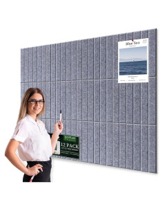 Tablero de Fieltro Grande Kciplab 121.92x91.44cm 12 Paneles