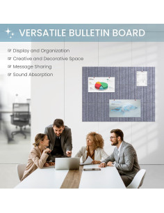 Tablero de Fieltro Grande Kciplab 121.92x91.44cm 12 Paneles 2