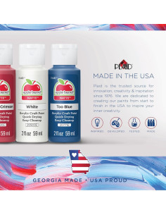 Conjunto de Pintura Acrílica Apple Barrel PROMOTCK 18 Colores 59 ml 2