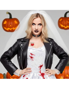 Kit de Maquillaje de Novia Gótica Halloween Go Ho - 4 Piezas 2