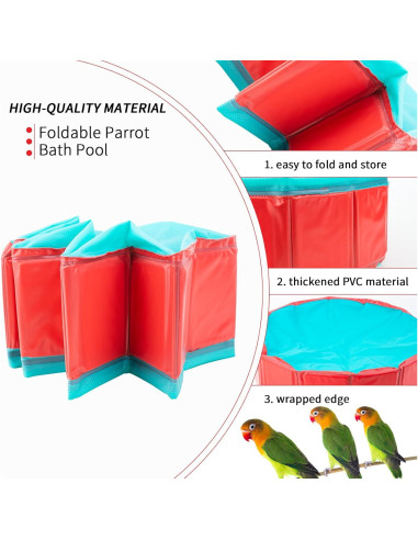 Bañera Automática para Aves FlidRunest con Bomba USB