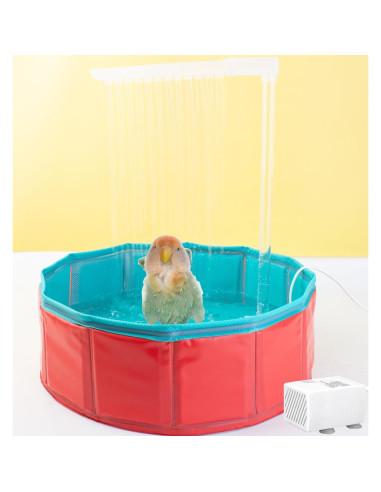 Bañera Automática para Aves FlidRunest con Bomba USB