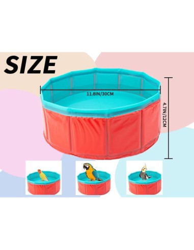 Bañera Automática para Aves FlidRunest con Bomba USB