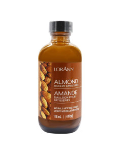 Emulsión de Almendra LorAnn Oils 118 ml - Sin Gluten, Keto