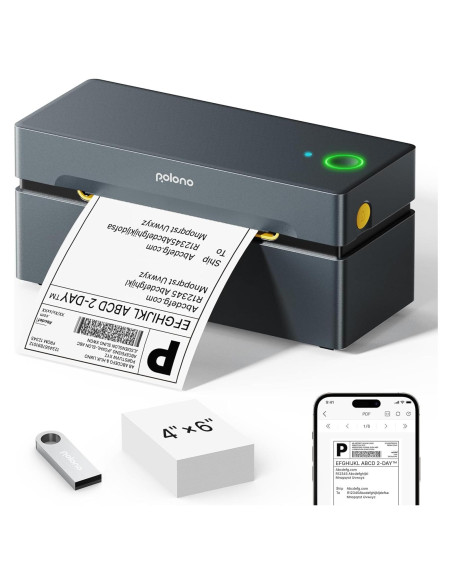 Impresora de Etiquetas Térmicas Bluetooth POLONO PL80E 4x6