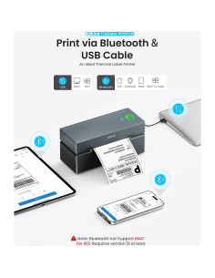 Impresora de Etiquetas Térmicas Bluetooth POLONO PL80E 4x6 2