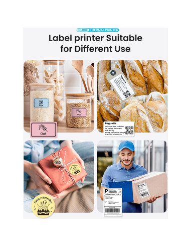 Impresora de Etiquetas Térmicas Bluetooth POLONO PL80E 4x6