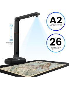 Escáner de libros VIISAN S21 A2 26MP USB OCR multilingüe 2