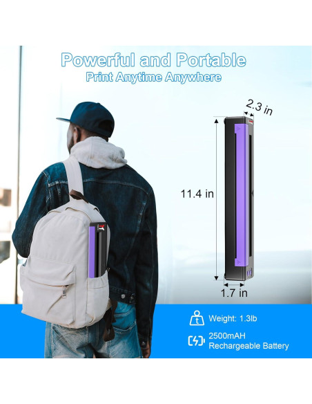 Impresora de Tatuajes TATOPRT P19 Inalámbrica Bluetooth