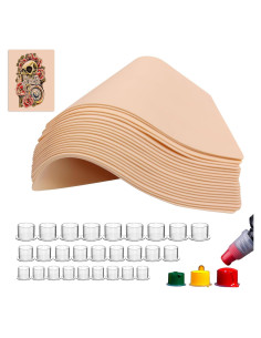 Kit de Tatuaje Jconly 320PCS con Piel Falsa y Tinta