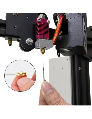 Kit de Limpieza de Boquillas Aokin 13 Pcs - Agujas 0.4mm y Pinzas