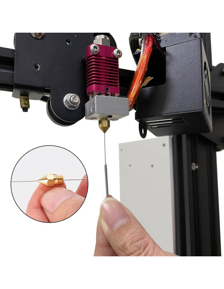 Kit de Limpieza de Boquillas Aokin 13 Pcs - Agujas 0.4mm y Pinzas