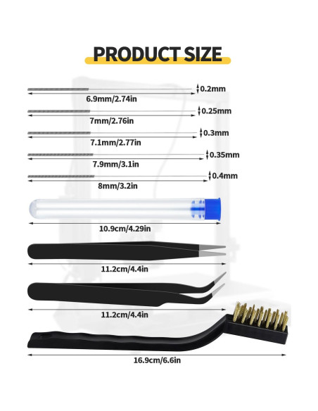 Kit de Limpieza de Boquillas para Impresora 3D OXDFK 50 PCS