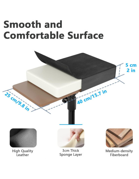 Soporte para brazo de tatuaje ZHOOGE ajustable con bandeja