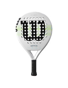 Pala de Padel Wilson Optix V1 Blanco/Verde 4 1/4"