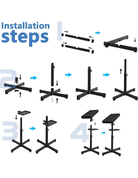 Soporte para brazo de tatuaje ZHOOGE ajustable con bandeja