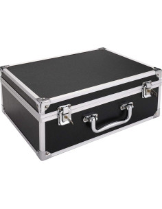 Caja de Tatuaje JY Negra con Cerradura y Esponja 32x24x13cm 2