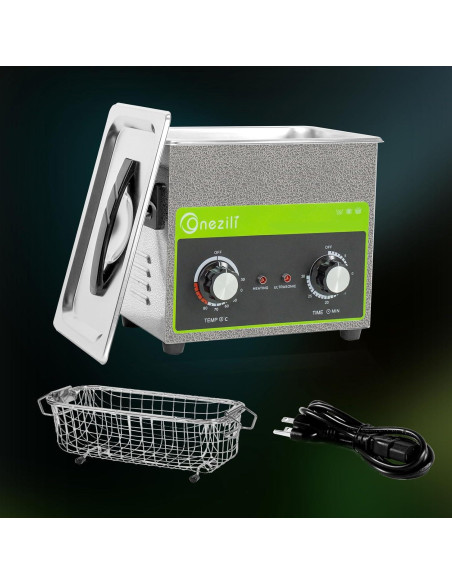 Limpiador Ultrasónico 3L ONEZILI con Canasta de Acero 120W