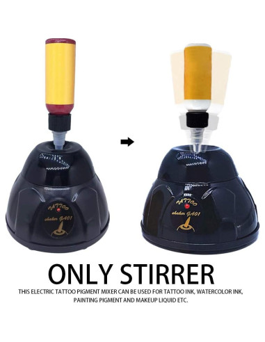 Mezclador de Tinta Tookie 5200RPM para Tatuajes Negro