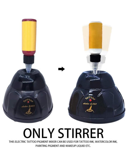 Mezclador de Tinta Tookie 5200RPM para Tatuajes Negro
