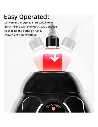 Mezclador de Tinta Tookie 5200RPM para Tatuajes Negro