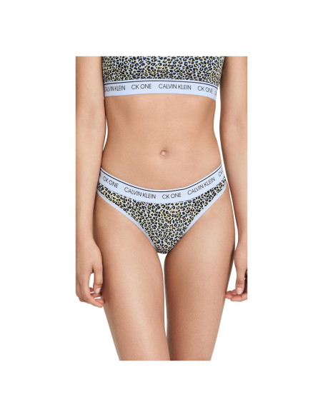 Tanga de Algodón Modal Calvin Klein CK One X-Pequeño Cheetah